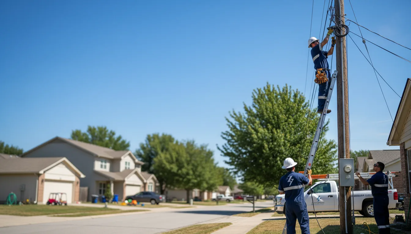 Residential electrician providing installation services in Ellendale, DE